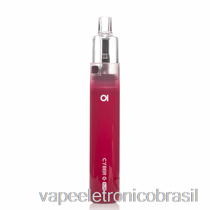 Vape Eletrônico Aspire Cyber G Slim Pod Sistema Violeta Vermelho